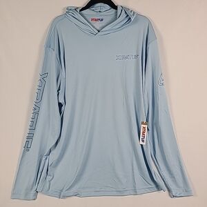 NEW Men's Xtratuf Long Sleeve Sun Hoodie Shirt Blue Sz M MSRP $52